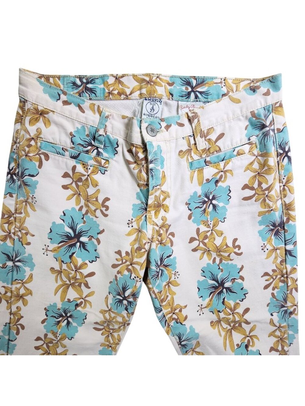 Lucky Brand Womens Hula Wear Floral Naval Pant Size 4/27